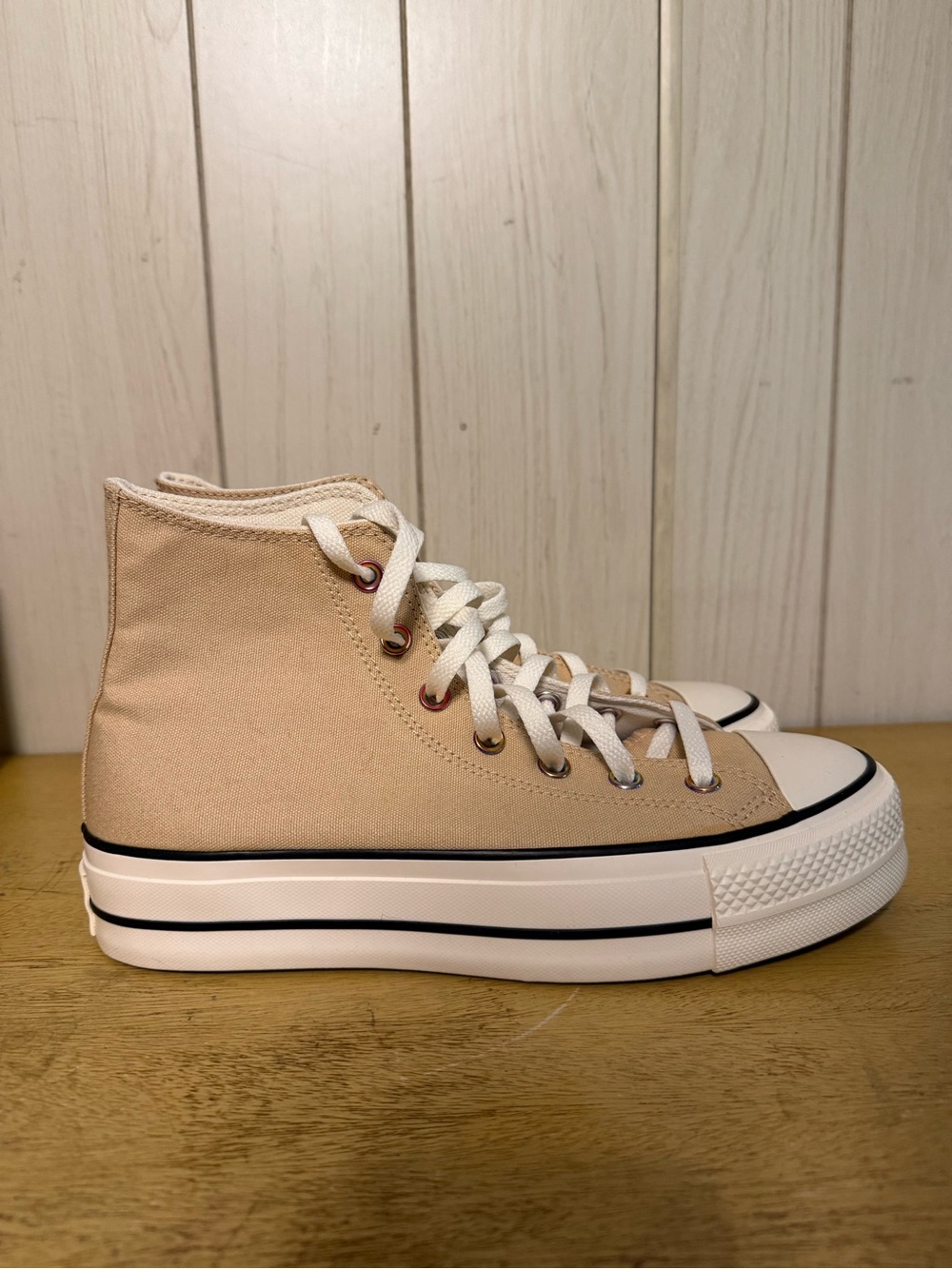 Converse Chuck Taylor All Star Lift Platform Sneakers - Beige